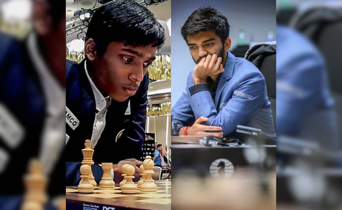 D Gukesh 和 R Praggnanandhaa 在塔塔钢铁国际象棋锦标赛中创造了戏剧性的全印度决胜局